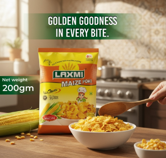 Laxmi Maize Poha 200g styled